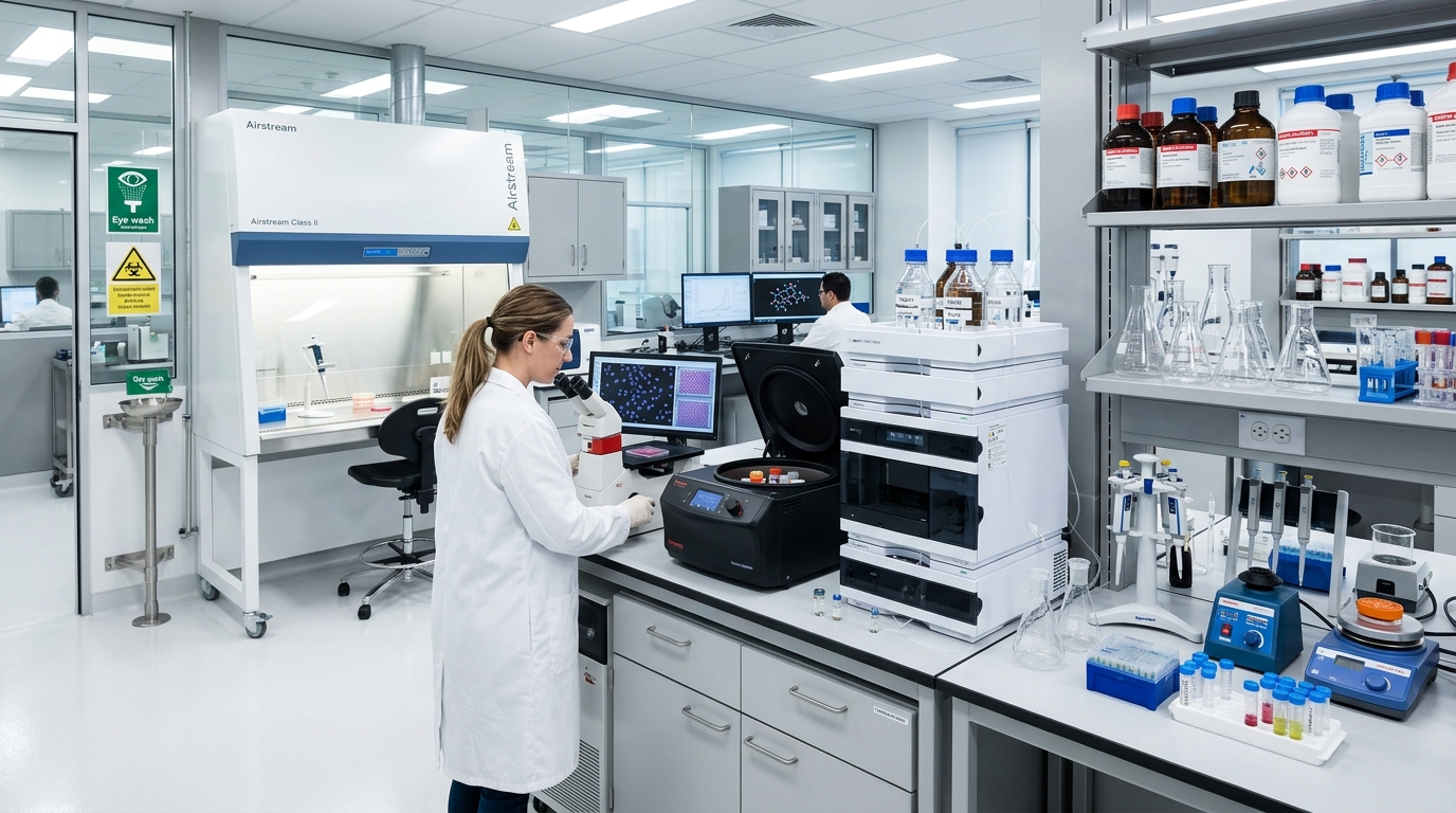 Modern laboratory with precision analytical scientific equipment at Zinnia Mappro Lab Store